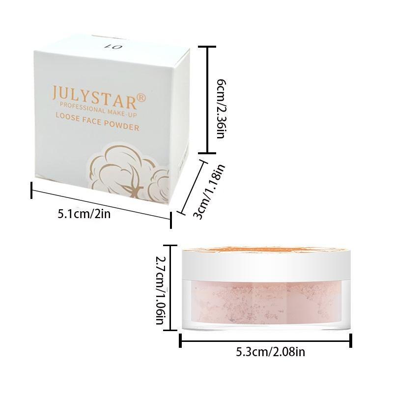 Concealer Loose Powder Light Nude Matte Powder Waterproof Sweatproof Non-removal Makeup Setting Powder