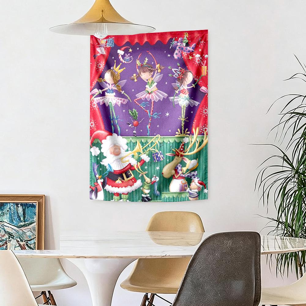 Christmas Wall Decor Tapestry Art For Pet Memorial Birthdaywedding Party Backdrop Family Gift