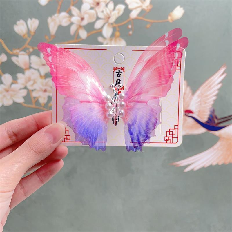 1PCS New Moving Dreamlike Butterfly Baby Hairpins Cute Girls Hair Clips Kids Headwear Children Hair Accessories