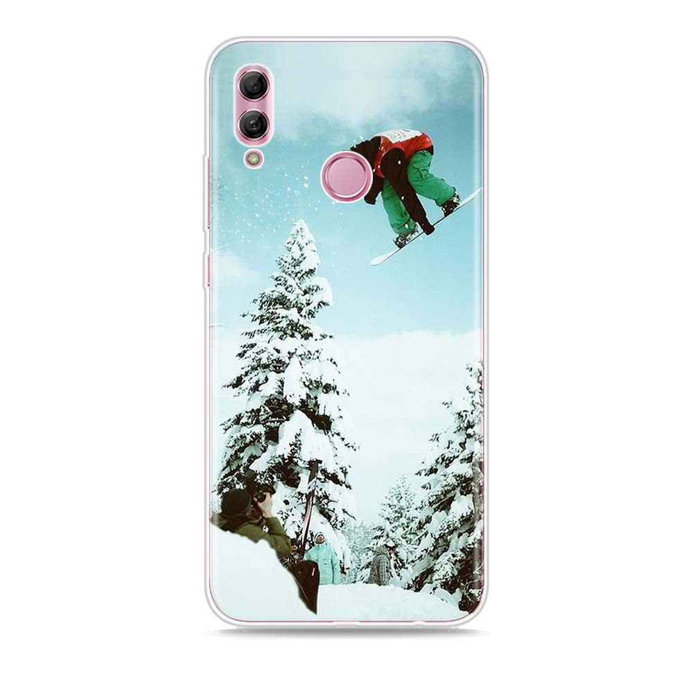 Skidåkning Snö Snowboard Silikonskydd För Honor 30 30S 30i 9 10 9A 9C 9S 9N 10i 10X 9X Lite Pro 5G Fodral