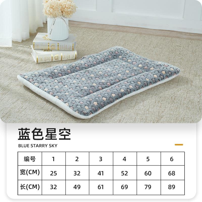 

Ultra Soft Dog Cat Bed Mat Fleece Dog Crate Kennel Pad Cozy Washable Thickened Hamster Guinea Pig Pet Bed Mat for Small Animals 32-25cm