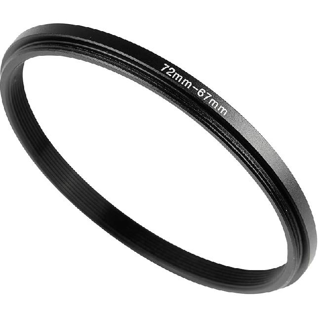 72-77mm Metal Step-Up/Down Ring Adapter Compatible with Mirrorless Cameras DSLR Lens, UV CPL ND Filter Thread Converter, Black