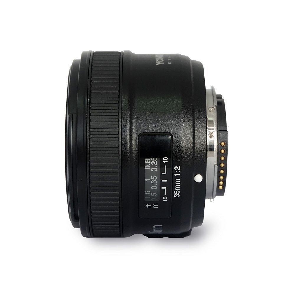 YONGNUO Nikon YN35mm F2N Festbrennweite für Nikon Kompatibel Standard Kompatibel mit D5 D4 D810 D800 D750 D300 und F-Mount, Vollformat-Weitwinkelobjektiv,