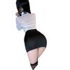 Ladies Sexy Chiffon Secretary Uniform Student Dress Pure Desire Couple Pajamas White Shirt Free Skirt Temptation