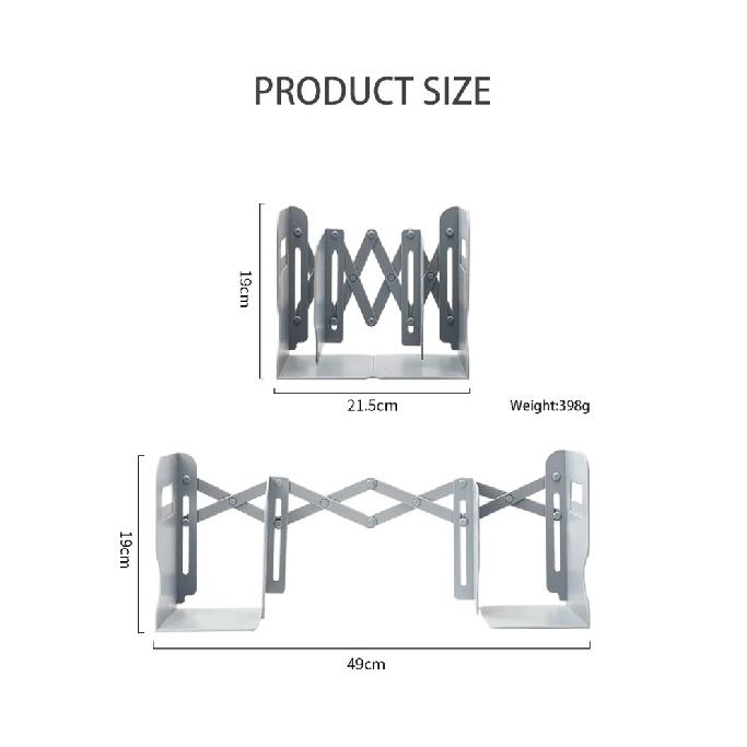 Retractable Book Stand With Pen Holder Creative Student Use Bookshelf Folding Storage Desk Organizer Office Accessories
