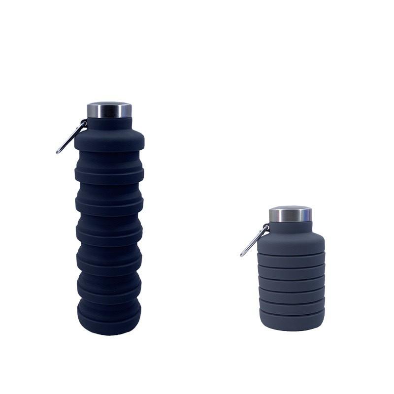 Silicone Collapsible Water Bottle 700ml Outdoor Sports Retractable Flask Portable Travel Cup