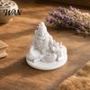 Spiritual Home Ornament 3D Printed Sacred Shiva Statue with Nandi Bull, Miniature Desktop Meditation Cow Figure Decor, Gift for Yoga Practitioners