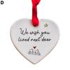 Láska srdce Tag Ornament pro vánoční akrylové řemeslné dekorace strom auto zpětné zrcátko sváteční party