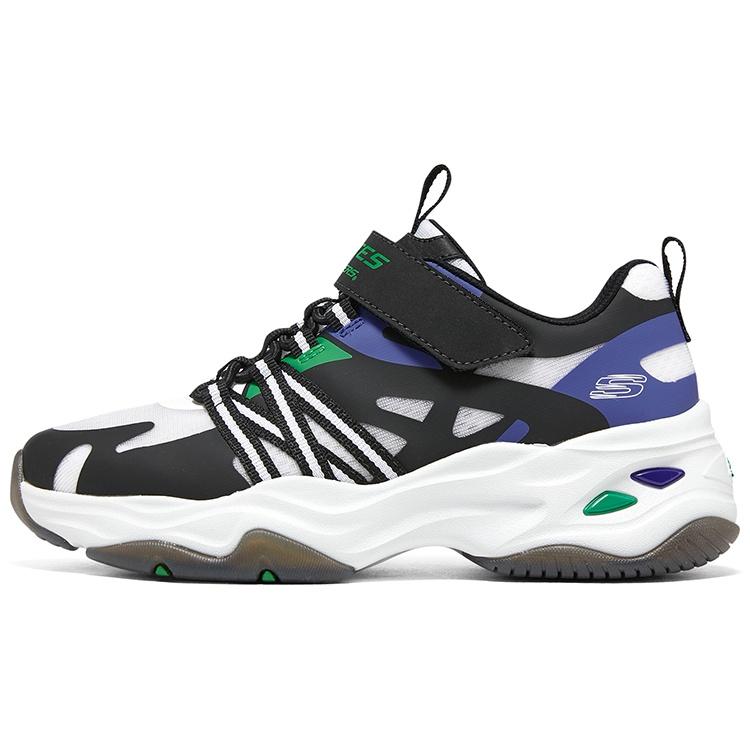 (GS) Skechers DLITES Black Blue White Kids 405236L-BKMT EU 36