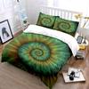 Abstract Spiral Art Set Decor Soft Comfortable Duvet Cover Bedding Set Included 1*Duvet Cover & 2*Pillowcases gift
