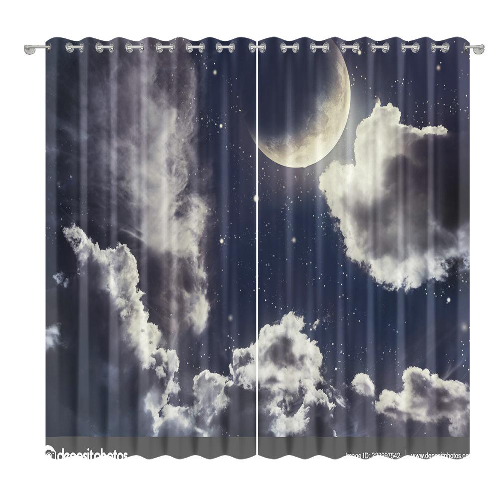 Țesătură pentru perdea cu cer înstelat Dormitor Sufragerie Balcon Perdea opacă Birou Hotel Perdea cu izolație termică