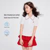 Yuan Yuan Princess Girls' Summer Embroidered Polo T-Shirt