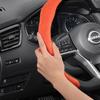 yxkpz10 Suitable for Nissan Premium Suede Snap-On Steering Wheel Cover, Non-Slip and Durable, Round and D-Shaped Steering Wheel Available for Qashqai 
