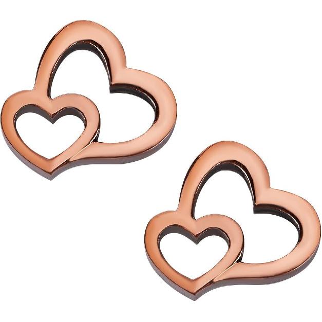 OLYCRAFT 2Pcs Heart Pattern Flower Food Alternative for Fresh Cut Flowers - 0.8x0.7x0.2 Inch Brass Linking Charm Rings - Keeps Water Clean and Clear