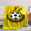 1 Stück Ghana Fußball Print Flanelldecke Hohe Qualität Warm Bequem Decke für Alle Jahreszeiten Perfekt für Geschenke Heimdekoration