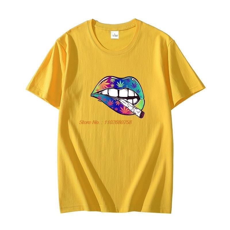 Colourful Lips Fashion Graphic T Shirts Oversized Tees Tops Short Sleeve Tshirt Summer  High Quality Unisexs Print T Shirt