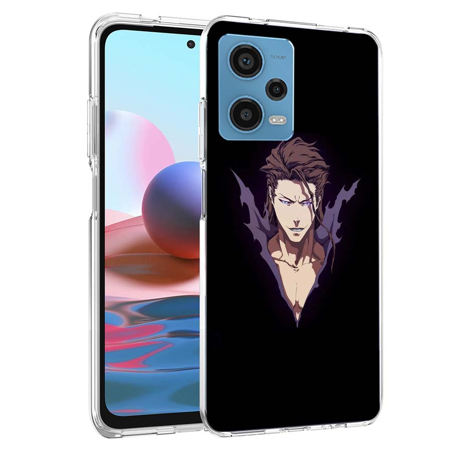 Bleach Aizen Sousuke Phone Case For Redmi Note 13 12 14 15 Pro Plus 13R 11 11T 11E 11S 10 Pro 10S 9 9S Cover Cell Clear TPU Capa