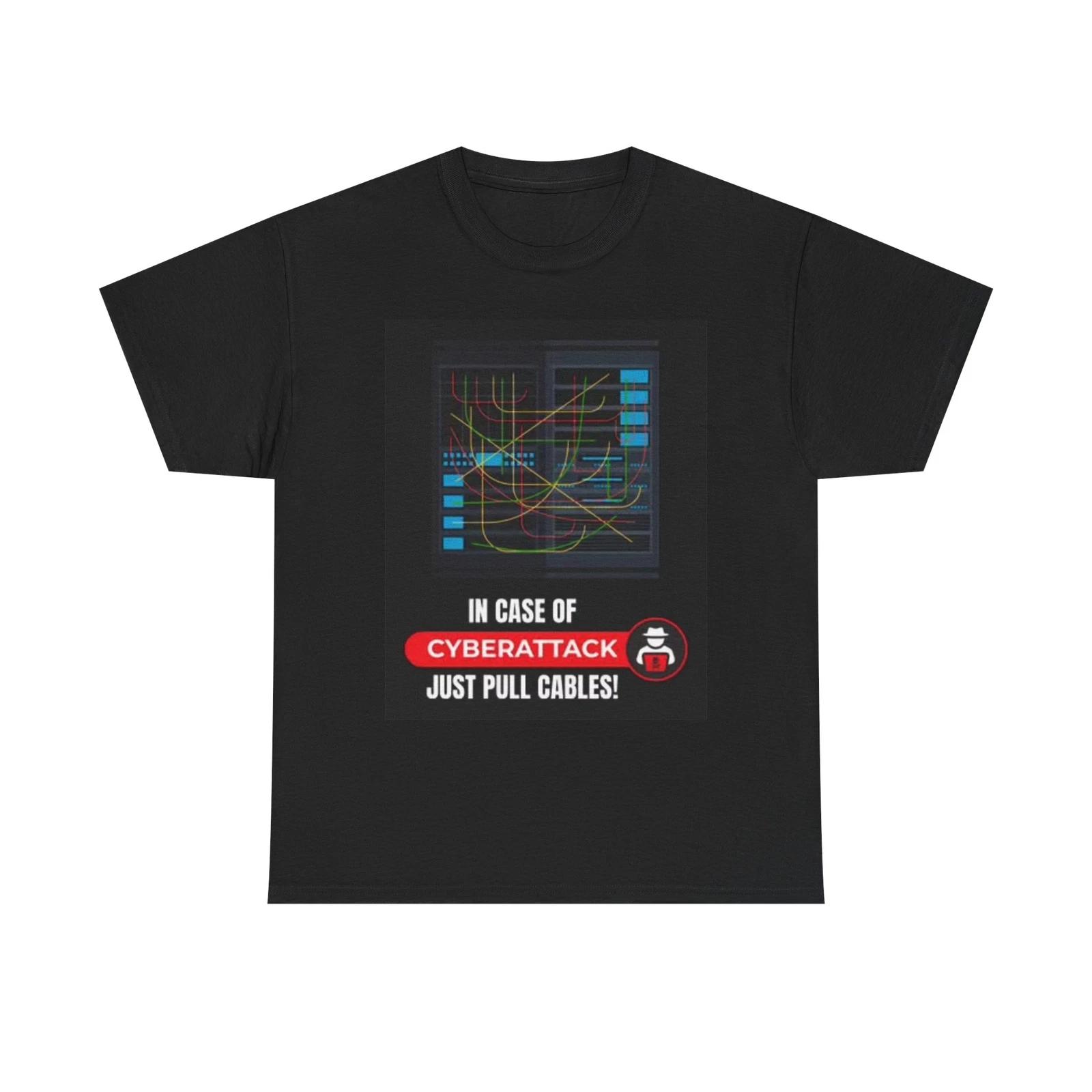 Men s and Women s T-shirts Cyber Attack XXXXL