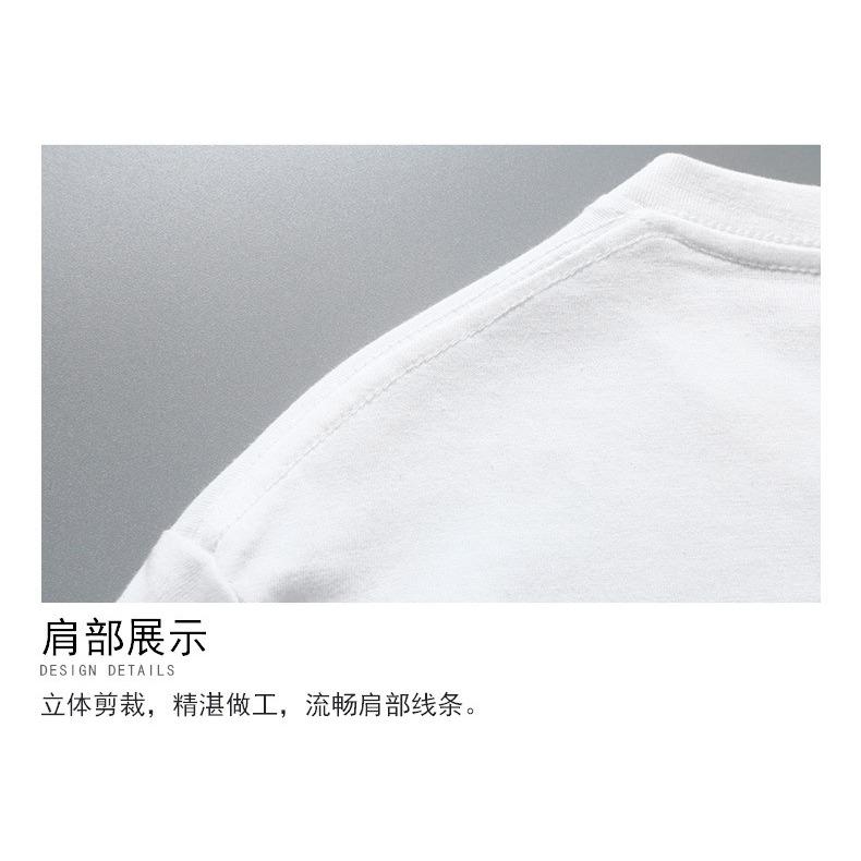 GMXIA Short Sleeve T-shirt Men's Summer Trend Print Ins Loose T-shirt Student Trend Brand Top