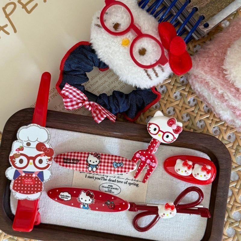 Hello Kitty 15-Piece Hair Clip Set – Cute Japanese Cartoon Hair Accessories