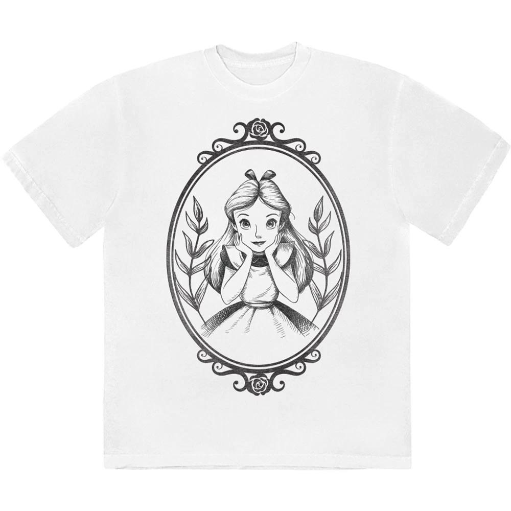 Alice In Wonderland Alice Pose Border Tee TShirt Unisexs L