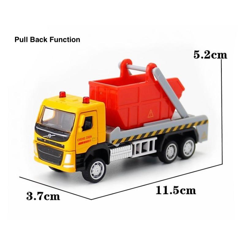 

1:72 Городской мусоровоз, модель мусорной тележки, литой под давлением металлический автомобиль BN