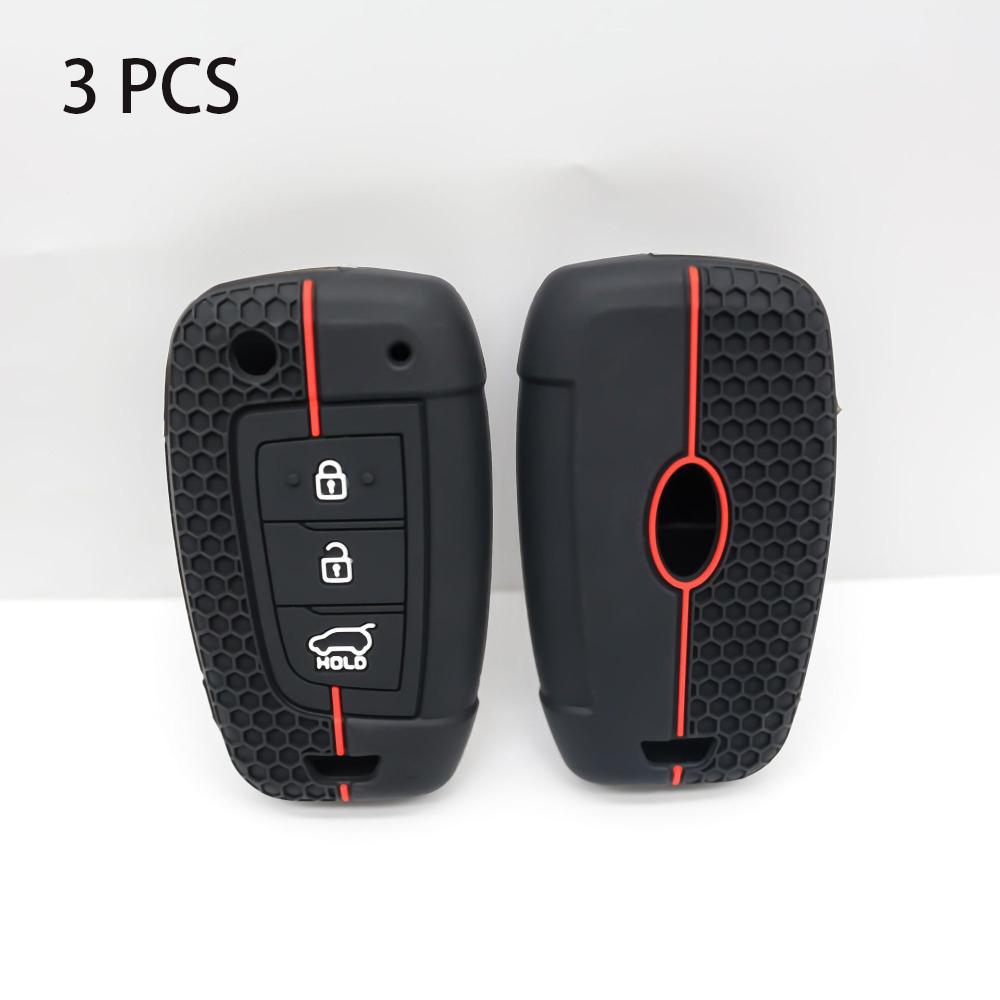 

3 шт. Легкая установка Корпус для брелка Силиконовый чехол для брелка Чехол Держатель для брелка Защита Style 1