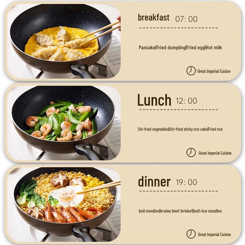 Chuidahuang Antihaft Wok mit flachem Boden