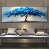 Große Blaue Lebensbaum Leinwanddrucke Abstraktes Gemälde Wandkunst Dekorative Klassische Blaue Baum Poster Bild Heimdekor