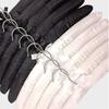 5PCS Coat Satin Padded Clothes Silk Wrapped Display Hanger Sponge Hangers Clothes Hanger