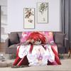High School DxD Rias Gremory Anime Flannel Blanket Anime Soft Warm Throw Blanket for Bedroom Travel Bedspread Sofa Bed Cover