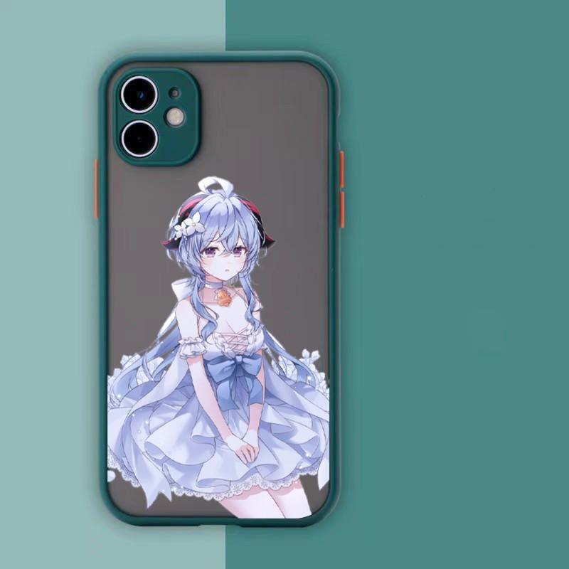 Genshin Impact Ganyu Telefondeksel For IPhone 13 12 11 Mini Pro Max XS X Max XR 8 7 Plus SE 2022 Hudfarget Telefondesksel