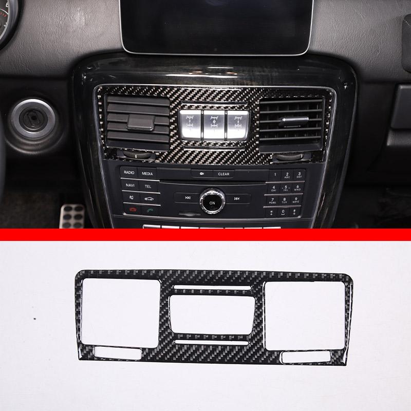 Soft carbon For Mercedes Benz G class W463 2013-18 Car Air Outlet Door Handle Trim sticker Inner & Outer Decoration Accessories