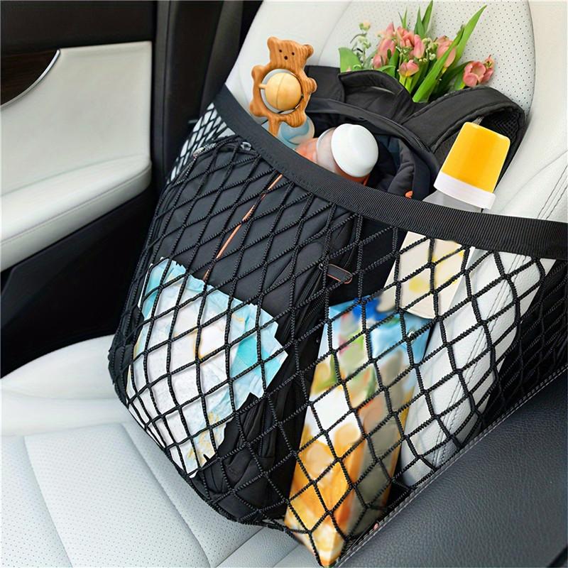 Single Layer Car Trunk Elastic Passenger Mesh Pocket Auto Interior Cargo Storage Net Bag