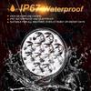 LED Headlight Inch Harley Headlight Beam LED Spotlight LED Work Light Fog Lamp Universal H5006 Replacement High Brightness Waterproof IP68 Round