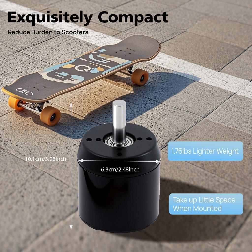 C6374 170KV Efficience Brushless Belt Sensored Motor for Electric Skateboard Longboarding (C6374, 170KV)