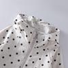 Felpa Giacca con Cappuccio e Zip a Pois in Lino Primavera 2026 per Donna