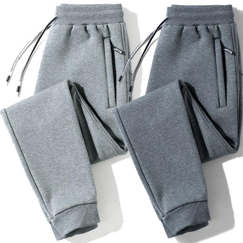Pantaloni de sport casual pentru muncă și sport pentru bărbați, cu buzunare cu fermoar