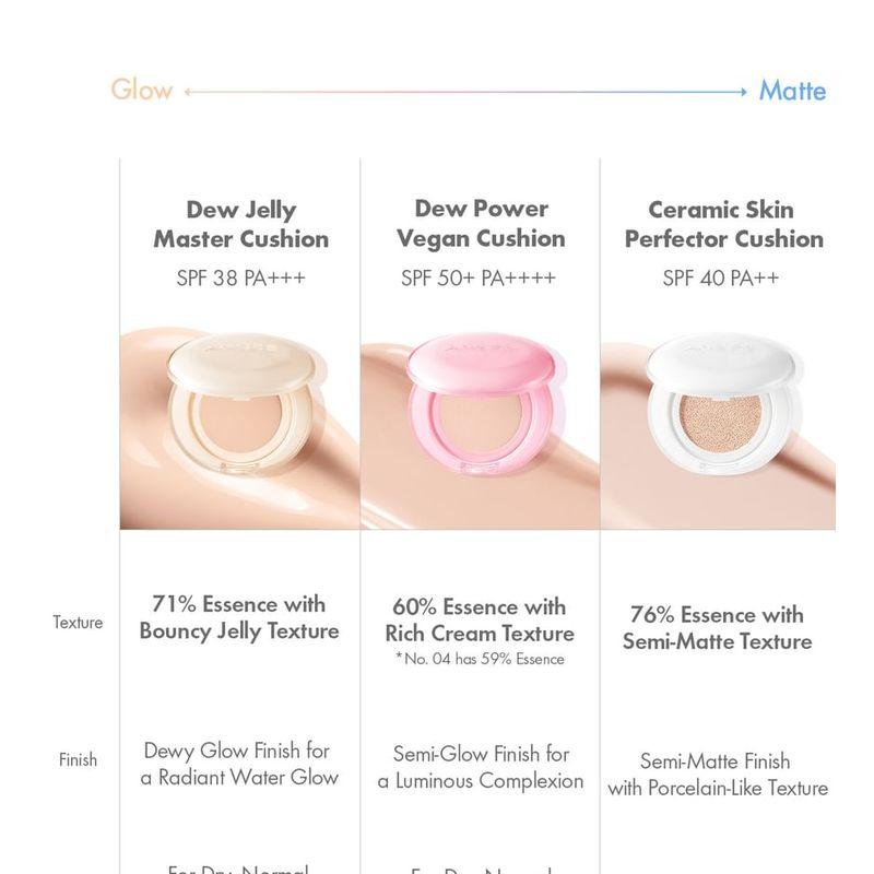 AMUSE - Dew Jelly Master Cushion - 5 Colors
