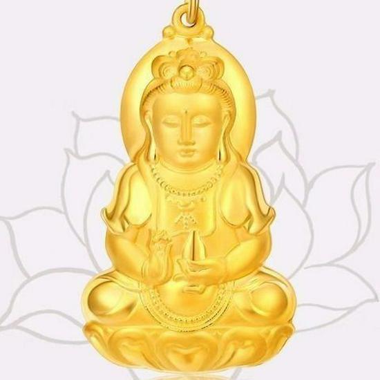 Six-Character Mantra Guanyin Bodhisattva Lotus Pendant - Heart Sutra Necklace for Zodiac Year Men and Women