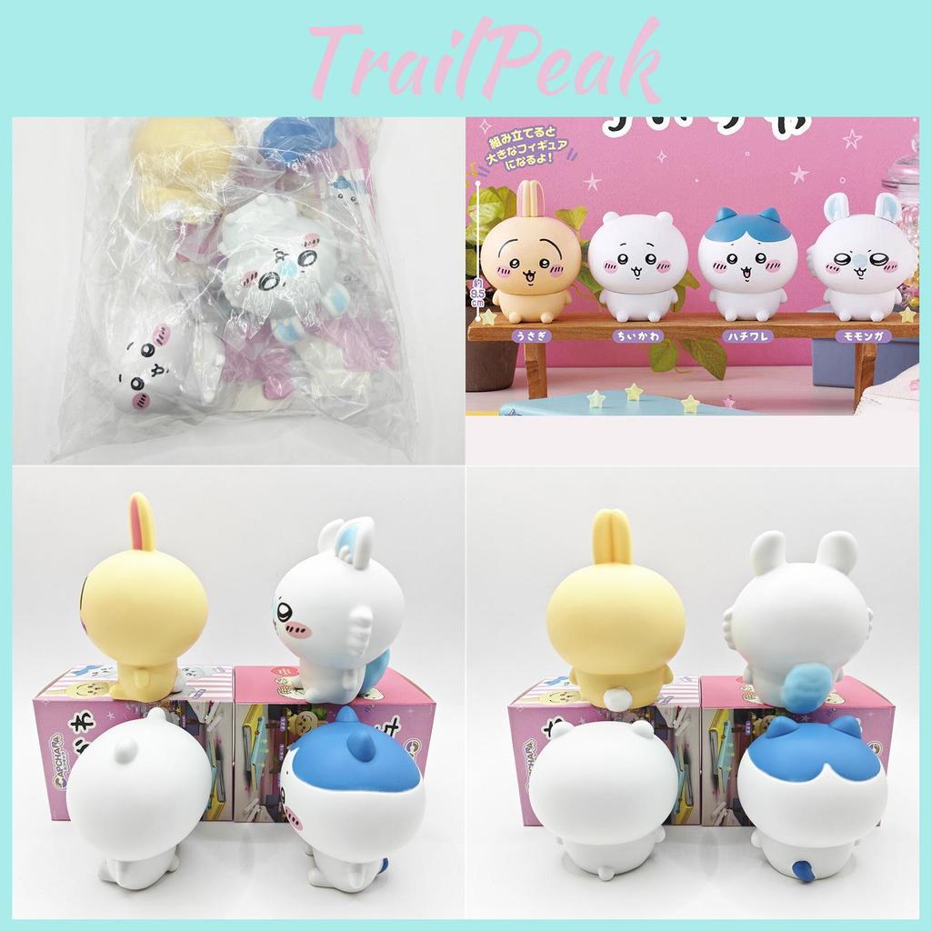 Chiikawa Hachiware Usagi Pvc Models Ornament With Anime Style And Sitting Pose For Gift Giving