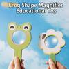 1 Set Practical Easy to Install Cooperation Lightweight Frog Shape Magnifier Educational Toy Kid Supply Kids Magnifier