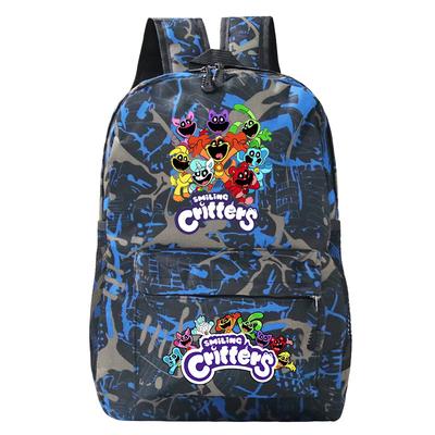 Smiling Critters Smiling Animals College Style Boys and Girls Junior High School Students School Bag Casual Backpack