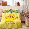 2026 New1PC Pokémon Pikachu Pattern Blanket Warm Soft Fluffy Kids and Adults Sofa Bed Throw Blanket Outdoor Travel Camping Luxur
