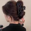 Vintage Heart Shape Plastic Hair Claw For Women Back Hair Holder Elegant Hair Clips Hairpin Fashion Hair Accessories