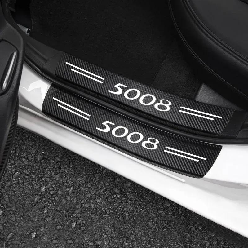Auto Threshold Guard Strip Car Stickers Door Edge Protector Anti Scratch Waterproof Tape For Peugeot 5008 Car Accessories