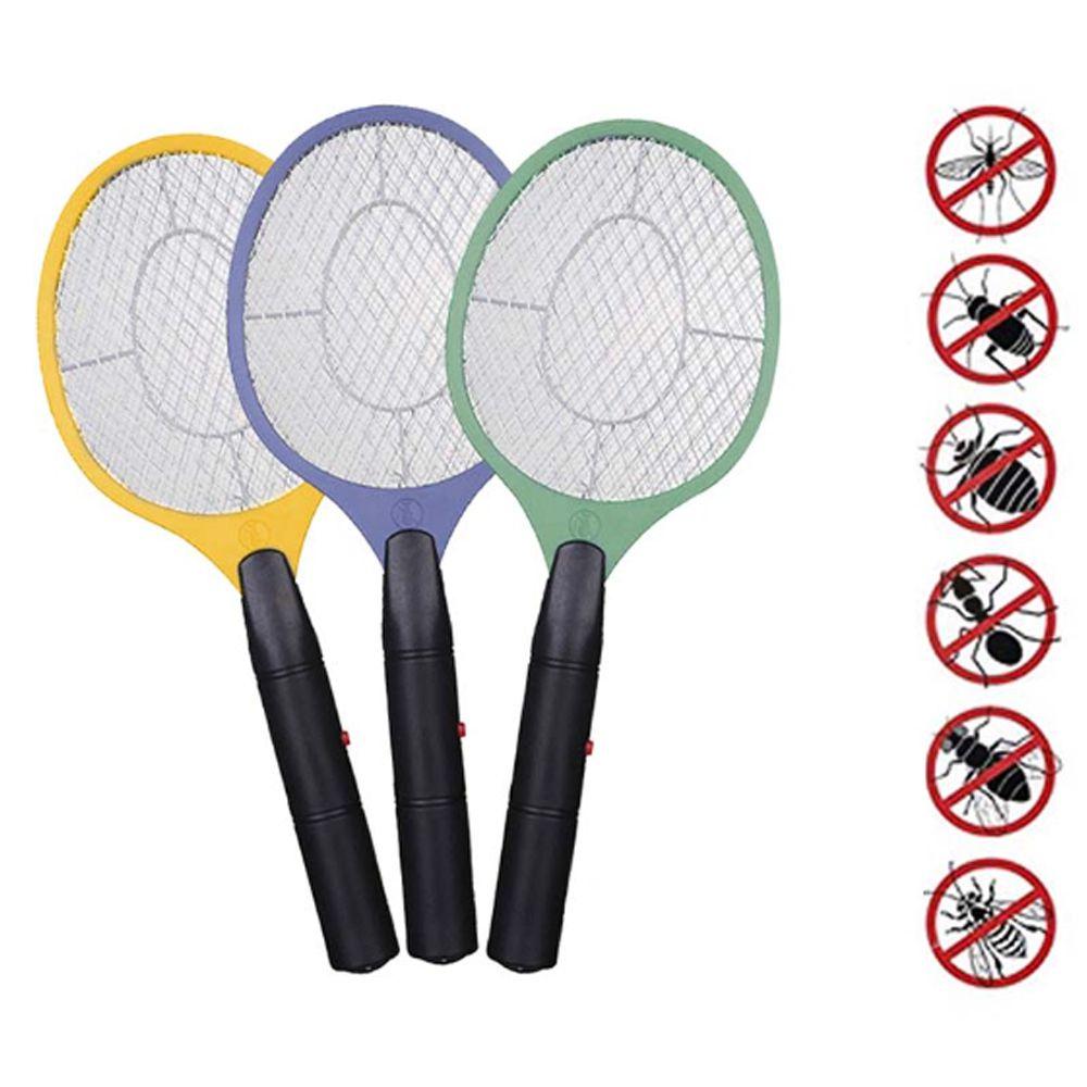Fly Handheld Electric Swatter Zapper Use Insect Racket Bug Mosquito Killers