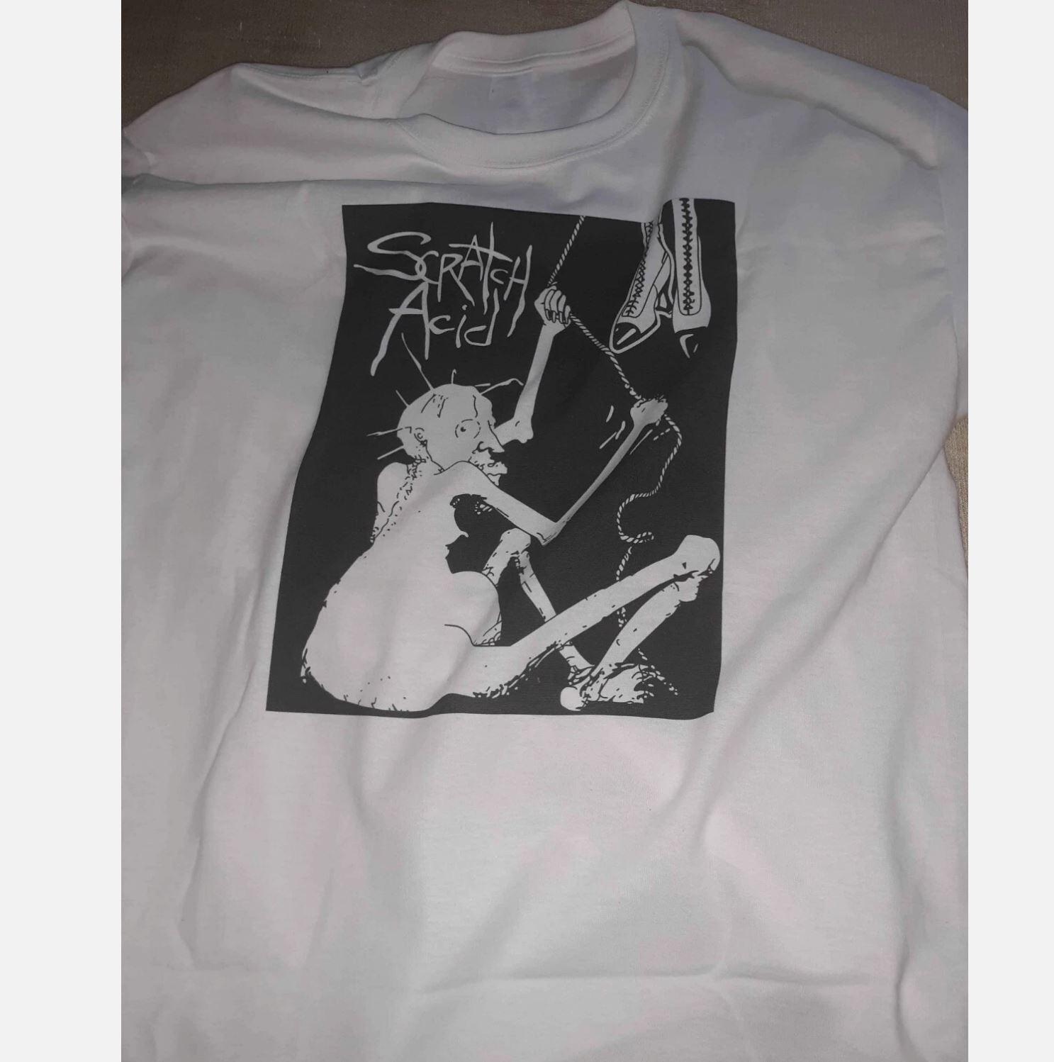 Vtg Scratch Acid Band Album Music Cotton White All Size Unisex Shirt XL