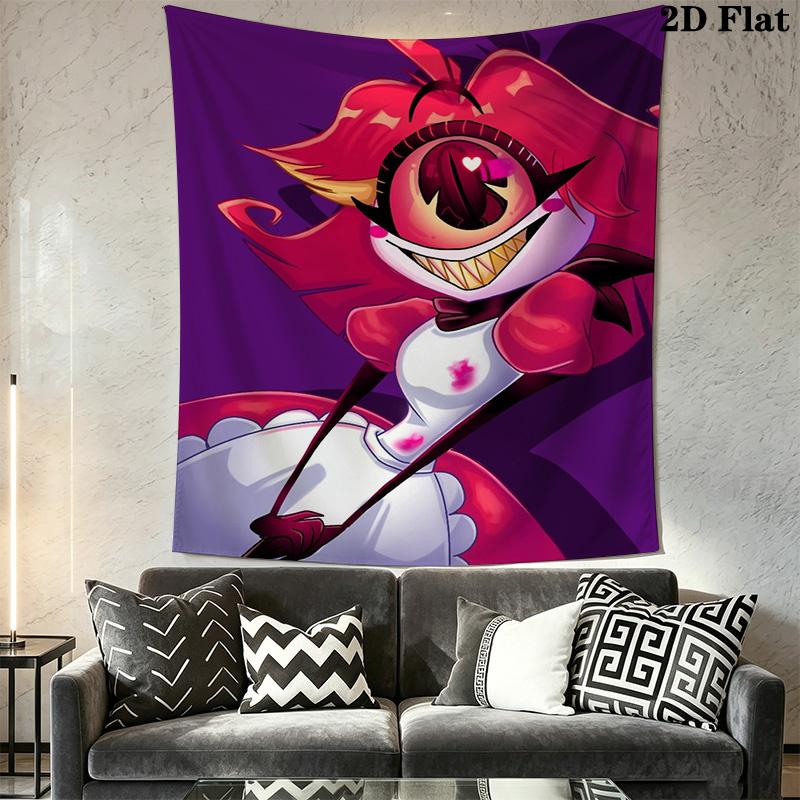 Hazbin Hotel Pattern Home Decor Tapestry, Wall Hanging, Decorative RV Wall Cloth.MGT0918371