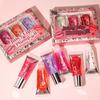 Ball Lip Glaze Set Transparent Feuchtigkeitsspendender Lipgloss Dudu Lip Big Mouth Lippenvergrößerungsöl 3 Stück